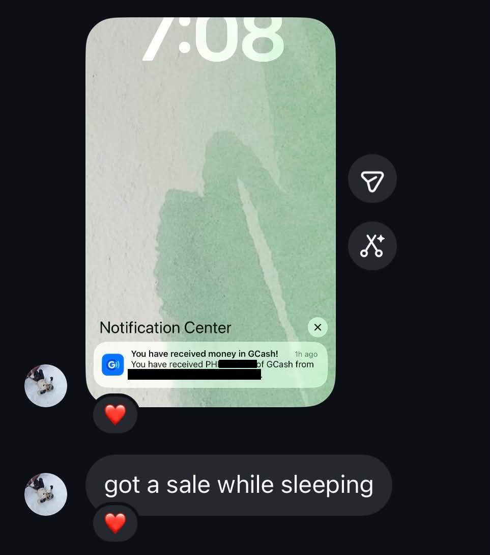 Student Instagram story proof